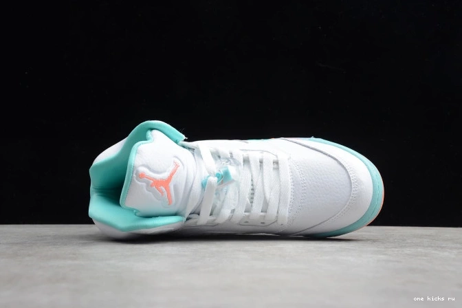 Chep Onekick Jordan 5 GS Light Air 440892-100 Aqua 0613